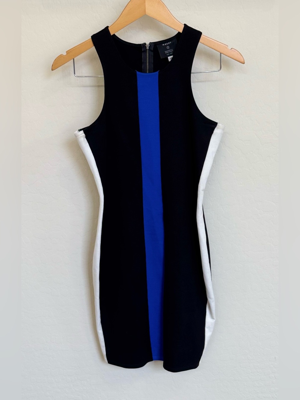 Mason by Michelle Mason Barneys New York Colorblock Mini Bodycon Dress Size M